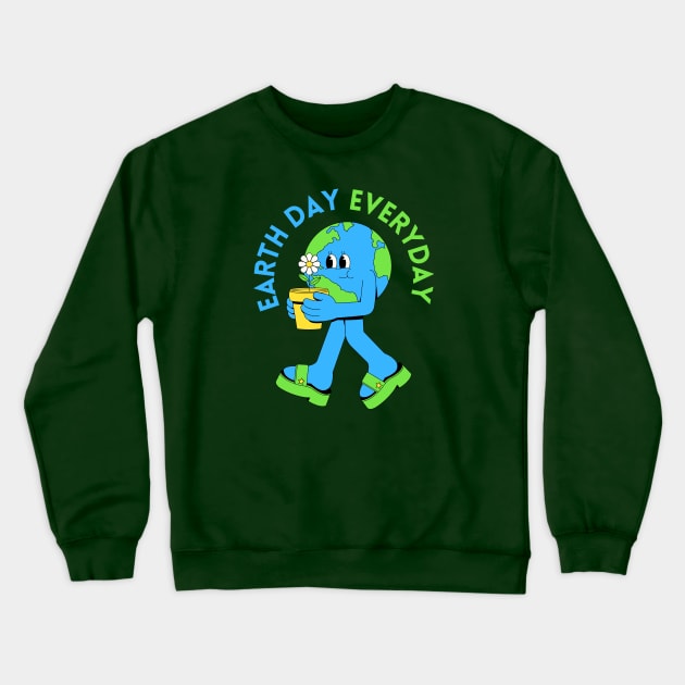 Earth day Everyday Crewneck Sweatshirt by HaMa-Cr0w